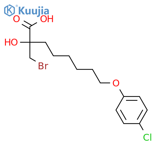 (S)-2-Bromomethyl-2-hydroxy-8-(4-chlorophenoxy)octanoic Acid structure
