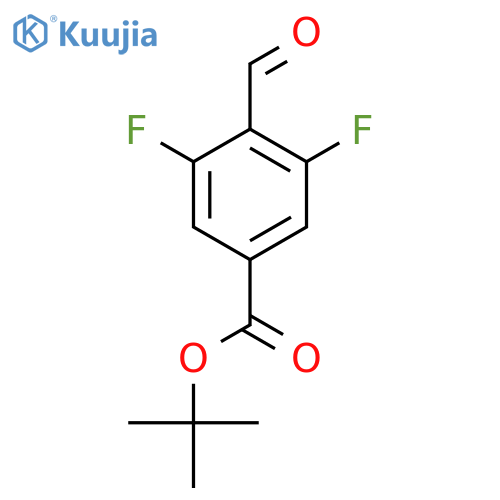 Tert-butyl 3,5-difluoro-4-formylbenzoate structure