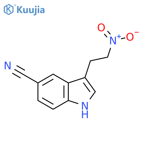 3-(2-Nitroethyl)-5-cyano-1H-indole structure