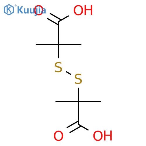 2-[(1-carboxy-isopropyl)disulfanyl]-2-methylpropanoic acid structure