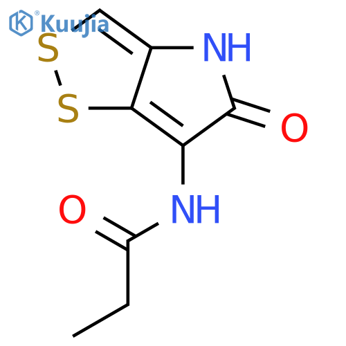 Propanamide,N-(4,5-dihydro-5-oxo-1,2-dithiolo[4,3-b]pyrrol-6-yl)- structure