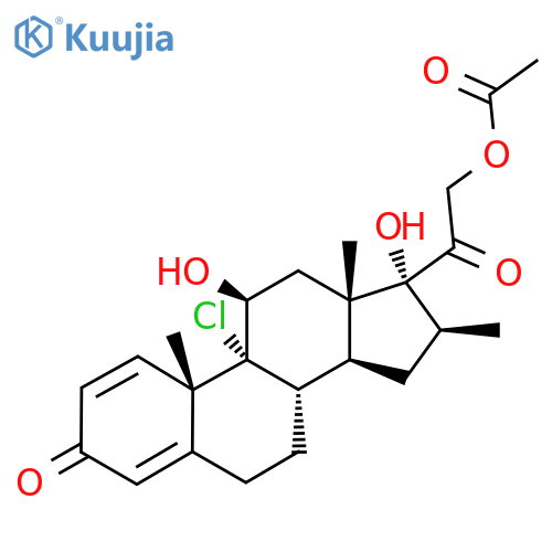 (11β,16β)-21-(Acetyloxy)-9-chloro-11,17-dihydroxy-16-methylpregna-1,4-diene-3,20-dione structure