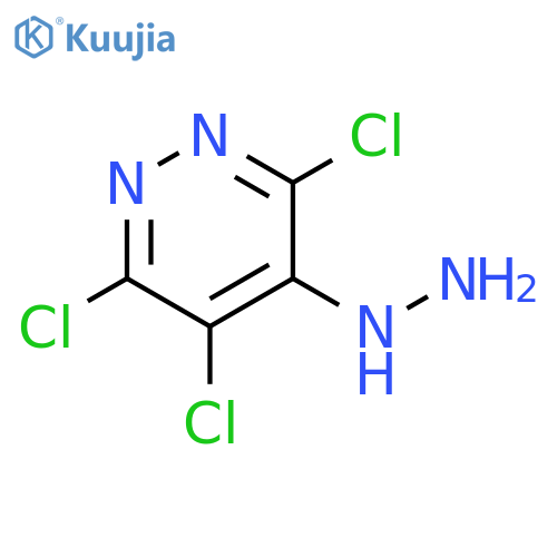 3,4,6-trichloro-5-hydrazinylpyridazine structure