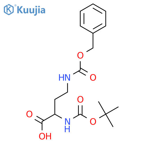 4-Cbz-amino-2-boc-amino-butyric acid structure