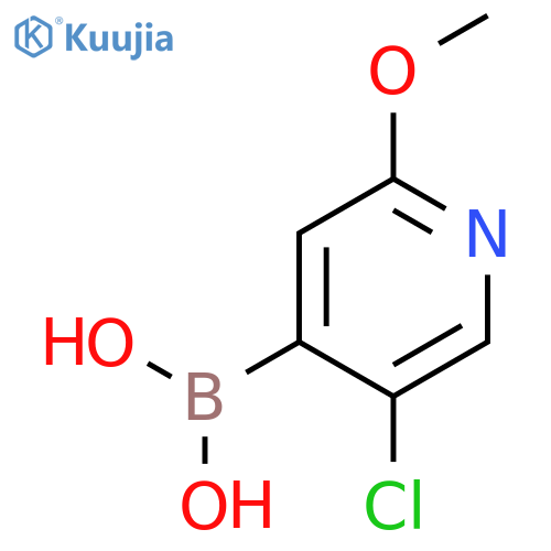 (5-Chloro-2-methoxypyridin-4-YL)boronic acid structure
