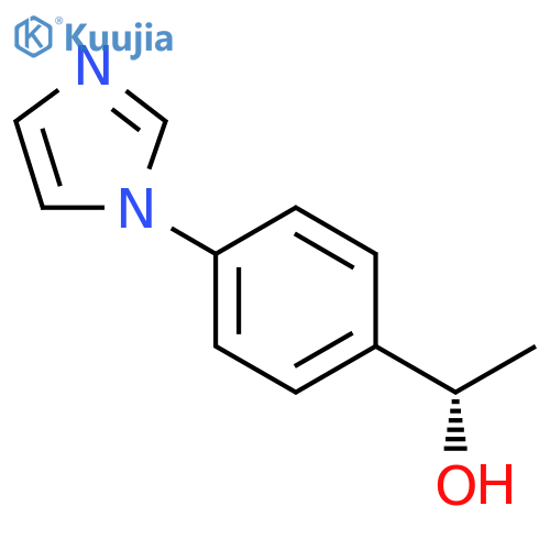 (1S)-1-4-(1H-imidazol-1-yl)phenylethan-1-ol structure