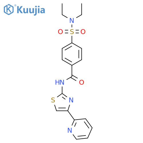 4-(diethylsulfamoyl)-N-4-(pyridin-2-yl)-1,3-thiazol-2-ylbenzamide structure