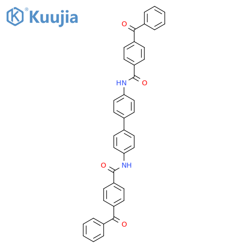 4-benzoyl-N-[4'-(4-benzoylbenzamido)-[1,1'-biphenyl]-4-yl]benzamide structure