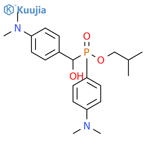 2-methylpropyl 4-(dimethylamino)phenyl({4-(dimethylamino)phenyl(hydroxy)methyl})phosphinate structure