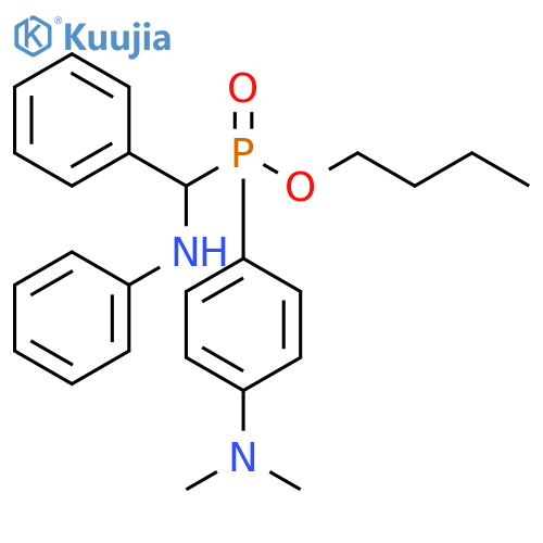 butyl 4-(dimethylamino)phenylphenyl(phenylamino)methylphosphinate structure