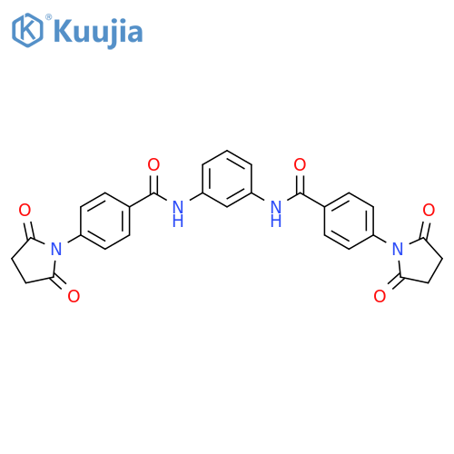 4-(2,5-dioxopyrrolidin-1-yl)-N-{3-4-(2,5-dioxopyrrolidin-1-yl)benzamidophenyl}benzamide structure