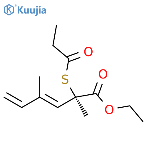 (2R,3E)-2,4-Dimethyl-2-(1-oxopropyl)thio-3,5-hexadienoic Acid Ethyl Ester structure