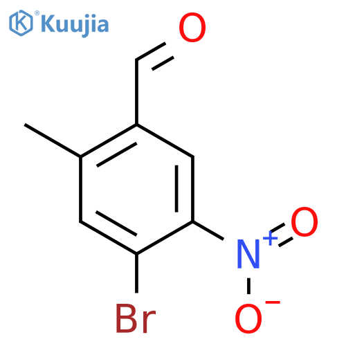Benzaldehyde, 4-bromo-2-methyl-5-nitro- structure