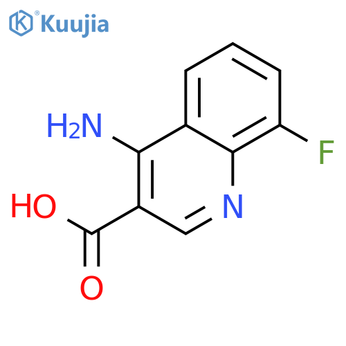 4-Amino-8-fluoroquinoline-3-carboxylic acid structure