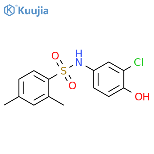 Benzenesulfonamide, N-(3-chloro-4-hydroxyphenyl)-2,4-dimethyl- structure