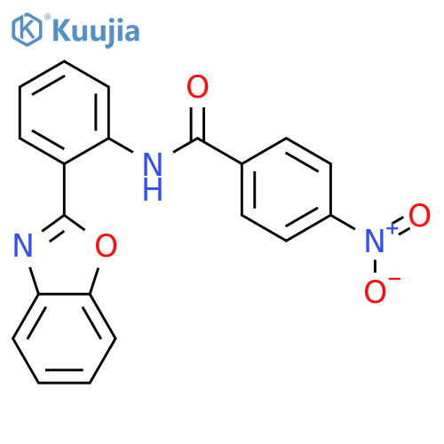 N-2-(1,3-benzoxazol-2-yl)phenyl-4-nitrobenzamide structure
