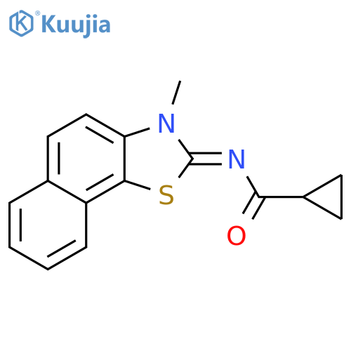 N-(2E)-3-methyl-2H,3H-naphtho2,1-d1,3thiazol-2-ylidenecyclopropanecarboxamide structure