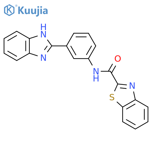 N-3-(1H-1,3-benzodiazol-2-yl)phenyl-1,3-benzothiazole-2-carboxamide structure