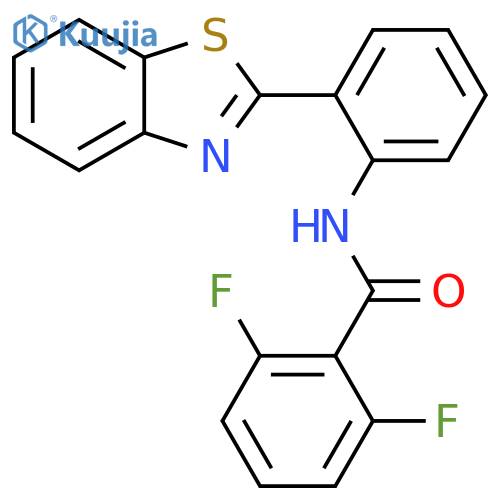 N-2-(1,3-benzothiazol-2-yl)phenyl-2,6-difluorobenzamide structure