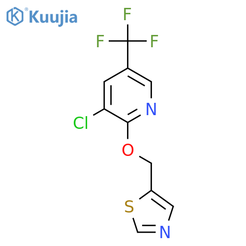 3-CHLORO-2-(1,3-THIAZOL-5-YLMETHOXY)-5-(TRIFLUOROMETHYL)PYRIDINE structure