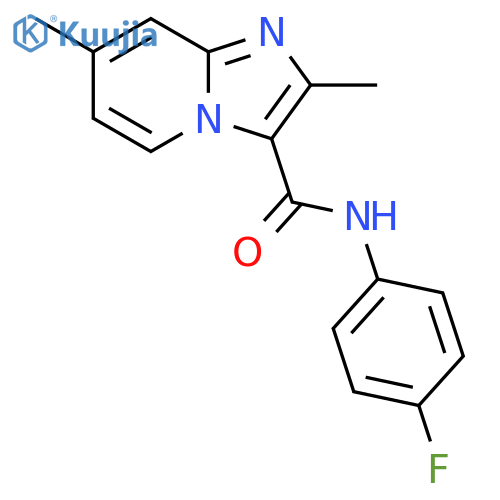 Imidazo[1,2-a]pyridine-3-carboxamide, N-(4-fluorophenyl)-2,7-dimethyl- structure