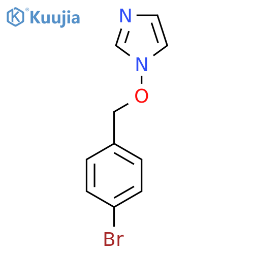 1-[(4-BROMOBENZYL)OXY]-1H-IMIDAZOLE structure