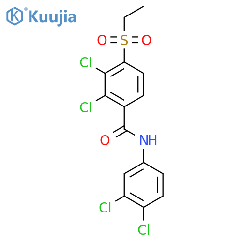 2,3-DICHLORO-N-(3,4-DICHLOROPHENYL)-4-(ETHYLSULFONYL)BENZENECARBOXAMIDE structure