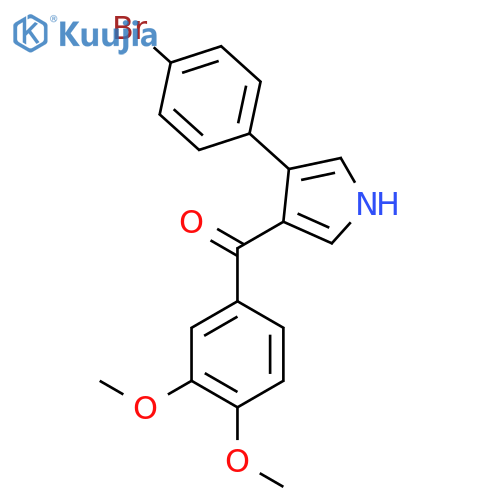 (4-(4-Bromophenyl)-1H-pyrrol-3-yl)(3,4-dimethoxyphenyl)methanone structure