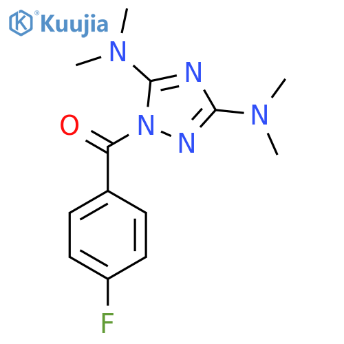 [3,5-BIS(DIMETHYLAMINO)-1H-1,2,4-TRIAZOL-1-YL](4-FLUOROPHENYL)METHANONE structure