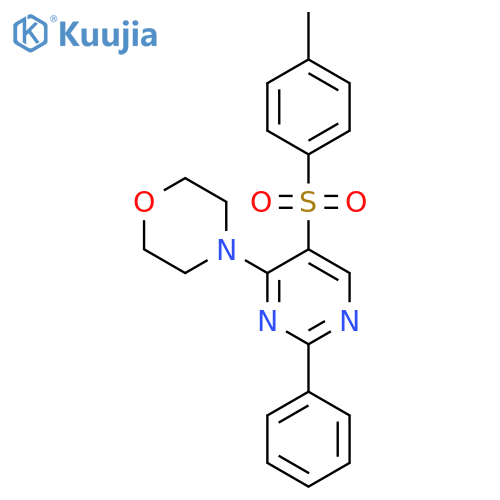 4-(5-[(4-METHYLPHENYL)SULFONYL]-2-PHENYL-4-PYRIMIDINYL)MORPHOLINE structure