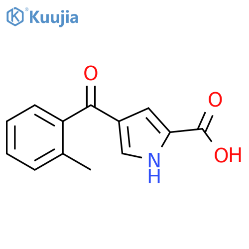 4-(2-methylbenzoyl)-1H-pyrrole-2-carboxylic acid structure