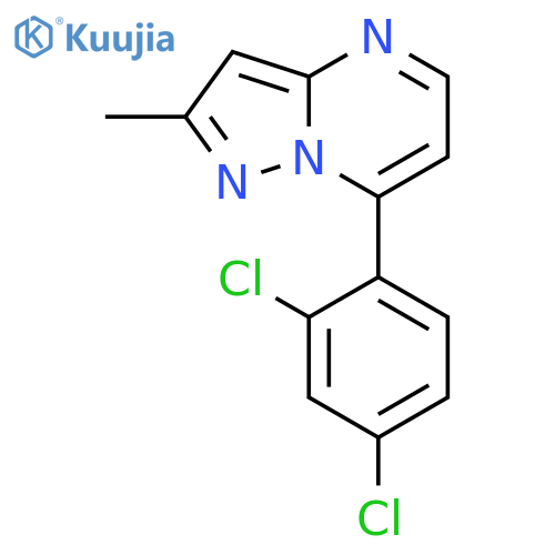 7-(2,4-Dichloro-phenyl)-2-methyl-pyrazolo[1,5-a]pyrimidine structure