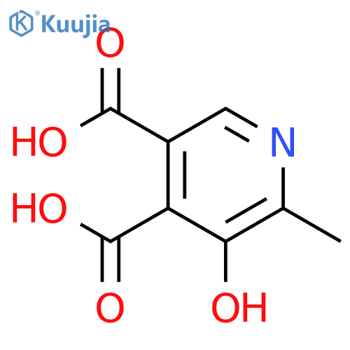 5-Hydroxy-6-methyl-3,4-pyridinedicarboxylic Acid structure