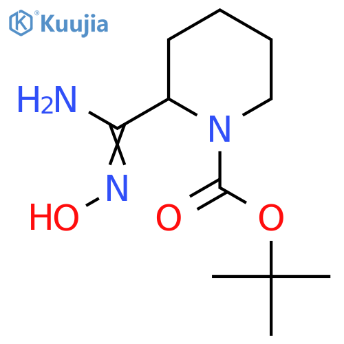 tert-Butyl 2-(N-Hydroxycarbamimidoyl)piperidine-1-carboxylate structure