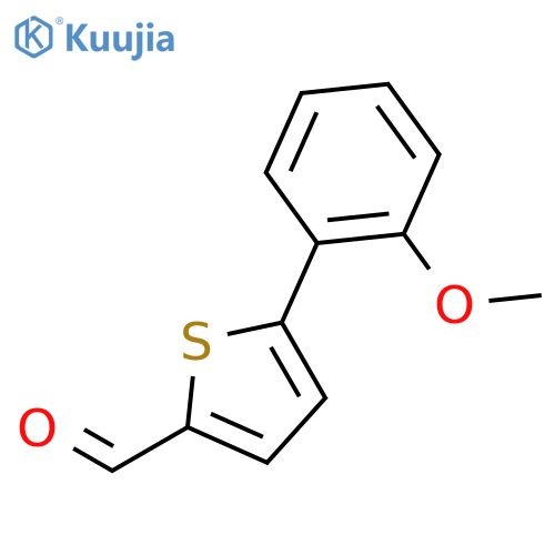 5-(2-Methoxyphenyl)thiophene-2-carbaldehyde structure