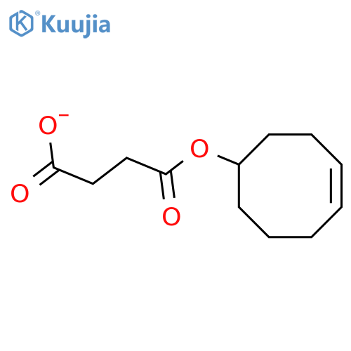 Succinic acid mono-cyclooct-4-enyl ester structure