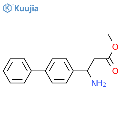 methyl 3-amino-3-(4-phenylphenyl)propanoate structure