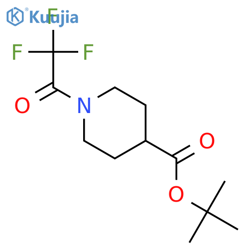 4-Piperidinecarboxylic acid, 1-(trifluoroacetyl)-, 1,1-dimethylethyl ester structure