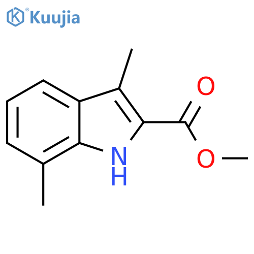 Methyl 3,7-dimethyl-1H-indole-2-carboxylate structure
