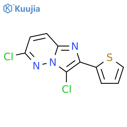 Imidazo1,2-bpyridazine,3,6-dichloro-2-(2-thienyl)- structure