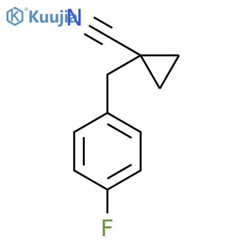 Cyclopropanecarbonitrile, 1-[(4-fluorophenyl)methyl]- structure