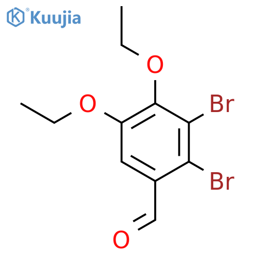 2,3-dibromo-4,5-diethoxybenzaldehyde structure