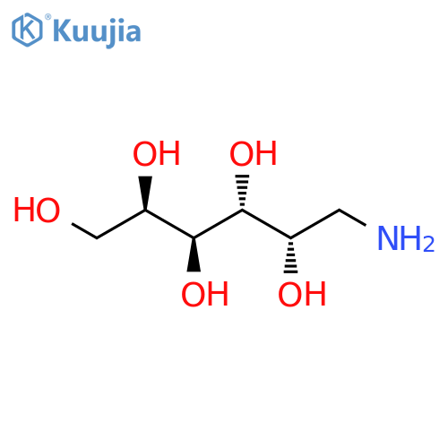 1-Amino-1-deoxy-D-galactitol hydrochloride structure