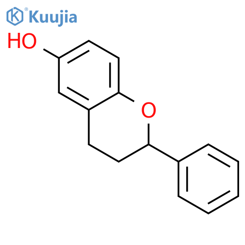 2H-1-Benzopyran-6-ol, 3,4-dihydro-2-phenyl- structure