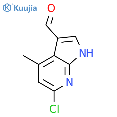 6-Chloro-4-methyl-1H-pyrrolo[2,3-b]pyridine-3-carbaldehyde structure