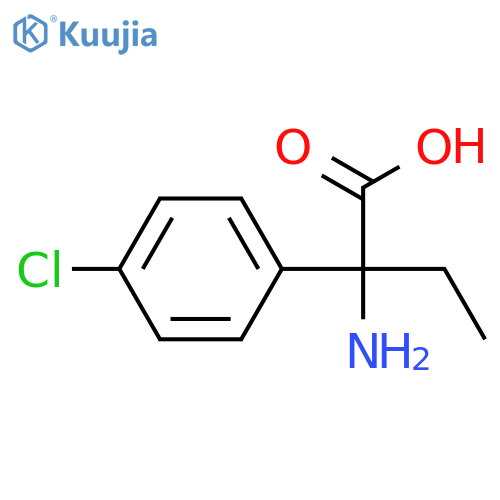 2-amino-2-(4-chlorophenyl)butanoic acid structure