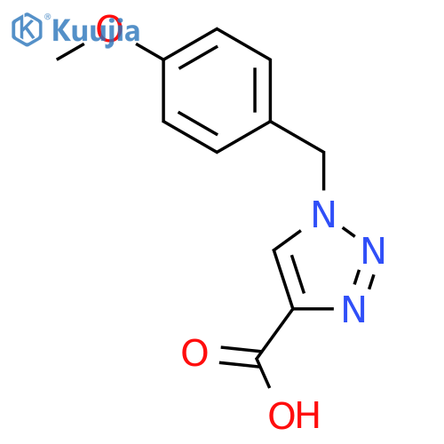 1-(4-methoxyphenyl)-1H-1,2,3-triazole-4-carboxylic acid structure