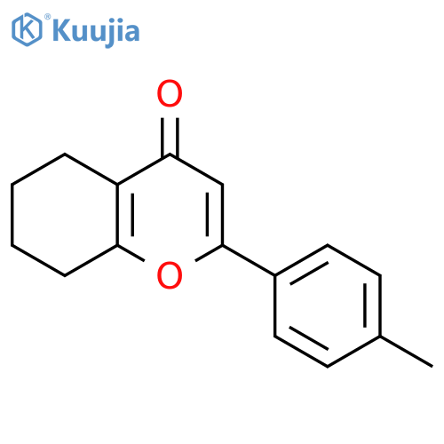 4H-1-Benzopyran-4-one, 5,6,7,8-tetrahydro-2-(4-methylphenyl)- structure