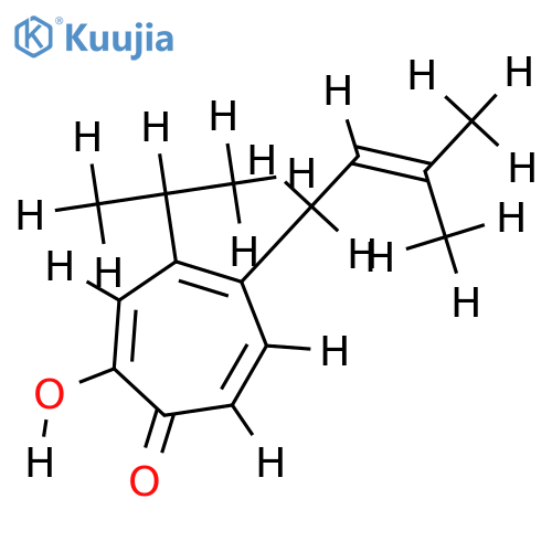 4-Isopropyl-5-(3-methyl-but-2-enyl)-tropolon structure