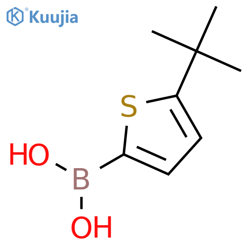 (5-(tert-Butyl)thiophen-2-yl)boronic acid structure